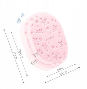 BabyOno 1640/01 GĄBKA KĄPIELOWA RÓŻ 2