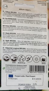 Toraf Nasiona warzyw | Cebula Wolska | Opakowanie 5g 9