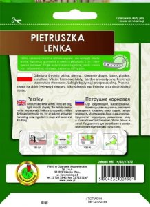PNOS Nasiona na taśmie | Pietruszka Korzeniowa Lenka | Taśma 6m 2