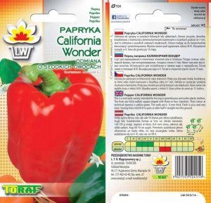 TORAF PAPRYKA CALIFORNIA WONDER CAPSICUM ANNUUM L. [0,5 G] 6