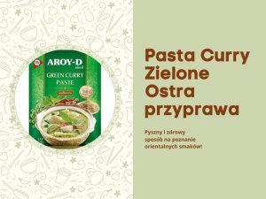 Pasta zielona curry hot chilli ostra przyprawa marynata azjatycka green curry aroy-d 50g 3