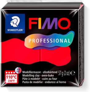 Fimo FIMO Masa modelarska prof 57g czerwony 2