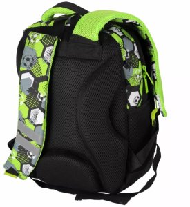 PLECAK SZKOLNY FOOTBALL GREEN STK-15 PB1/12 2