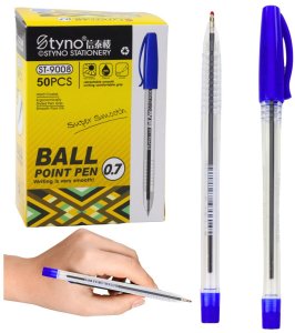 Długopis Z Zatyczką Niebieski Tusz Wkład Końcówka 0.7mm 1
