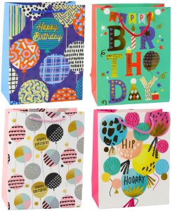 Torba Prezentowa Papierowa Urodzinowa Wzory 23 x 18 x 10,5 cm 2