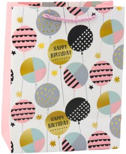 Torba Prezentowa Papierowa Urodzinowa Wzory 23 x 18 x 10,5 cm 3