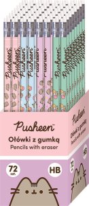 Ołówki z gumką tuba 72 sztuk HB PUSHEEN 1