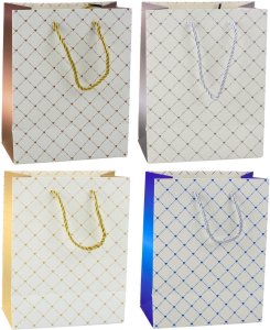 Torba Prezentowa Papierowa Błyszczące Serduszka 23 x 18 x 10,5 cm 2