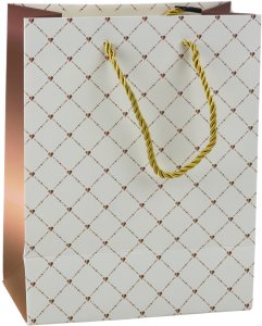 Torba Prezentowa Papierowa Błyszczące Serduszka 23 x 18 x 10,5 cm 3