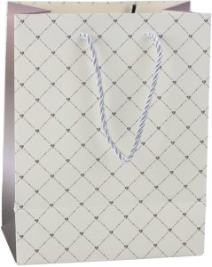 Torba Prezentowa Papierowa Błyszczące Serduszka 23 x 18 x 10,5 cm 4