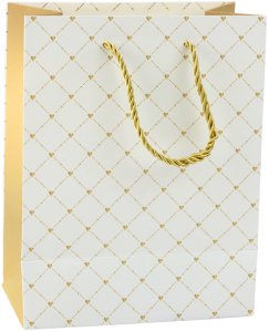 Torba Prezentowa Papierowa Błyszczące Serduszka 23 x 18 x 10,5 cm 5