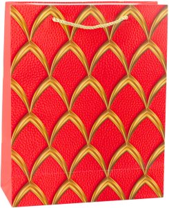 Lean Torba Prezentowa Elegancka Złote Zdobienia  32 x 26 x 12 cm 3