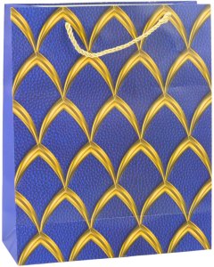 Lean Torba Prezentowa Elegancka Złote Zdobienia  32 x 26 x 12 cm 5