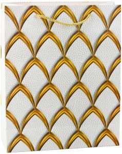 Lean Torba Prezentowa Elegancka Złote Zdobienia  32 x 26 x 12 cm 6