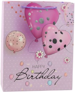 Torba Prezentowa Urodzinowa Balony Happy Birthday 32 x 26 x 12 cm 5