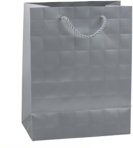 Torba Prezentowa Elegancka Tłoczone Kwadraty 23 x 18 x 10,5 cm 6