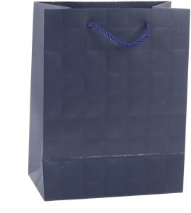 Torba Prezentowa Elegancka Tłoczone Kwadraty 23 x 18 x 10,5 cm 7