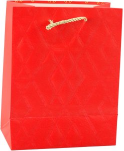 Lean Torba Prezentowa Papierowa Elegancka Złote Wzory 23 x 18 x 10,5 cm 4