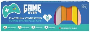 Plastelina kwadratowa 16 kolorów Game Over EDUKAMP 1