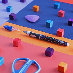 Pióro wieczne ścieralne wymazywalne z stalówką nauki pisania Szach STRIGO 3