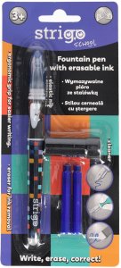 Pióro wieczne ścieralne wymazywalne z stalówką nauki pisania Szach STRIGO 10