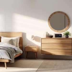 Radiobudzik z ładowaniem bezprzewodowym Manta RIMINI czarne 4