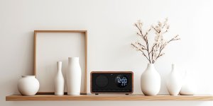 Radiobudzik z ładowaniem bezprzewodowym Manta RIMINI czarne 9