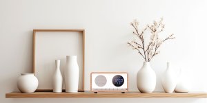 Radiobudzik z ładowaniem bezprzewodowym Manta RIMINI białe 9