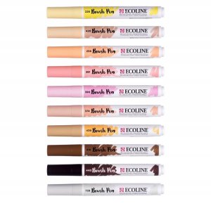 Ecoline Brush Pen set Portrait | 10 colours 2