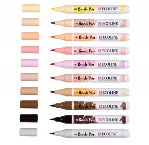 Ecoline Brush Pen set Portrait | 10 colours 3