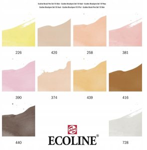 Ecoline Brush Pen set Portrait | 10 colours 6