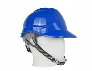 Kask ochronny budowlany BHP regulowany – niebieski (50) 4