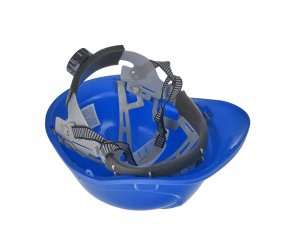 Kask ochronny budowlany BHP regulowany – niebieski (50) 7