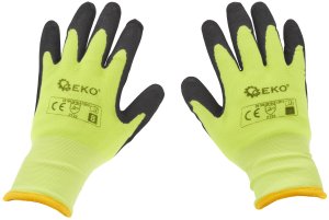 Geko Rękawice robocze ocieplane zimowe fluorescencyjne r. 10 (12/120) 2