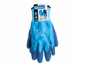 Rękawice robocze wodoodporne ocieplane zimowe r. 9 /bawełna – lateks/ (12/120) 5