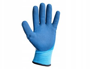 Rękawice robocze wodoodporne ocieplane zimowe r. 9 /bawełna – lateks/ (12/120) 7