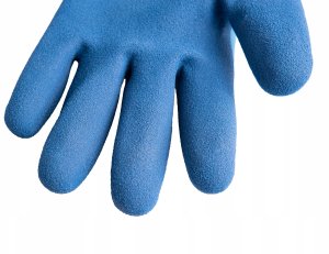 Rękawice robocze wodoodporne ocieplane zimowe r. 9 /bawełna – lateks/ (12/120) 8