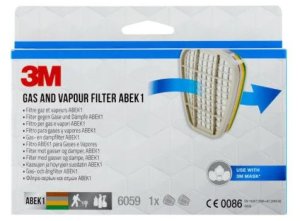 Vapor filter, 3M 6059 ABEK1 1