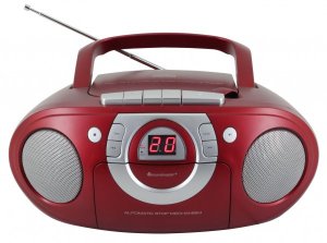 BOOMBOX SOUNDMASTER SCD5100RO FM, CD/CD-R/RW, KASETA, SIECIOWO-BATERYJNY, AUX-IN 2