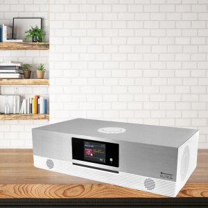 SYSTEM MULTIMEDIALNY SOUNDMASTER ICD2080WE WLAN/DAB+/FM CD/MP3 USB, BT LED 2x15W 6