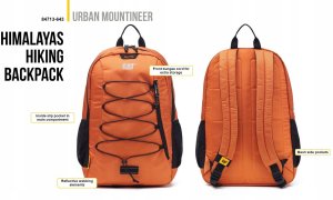 Caterpillar Himalayas Backpack 84710-01 Czarne One size 6