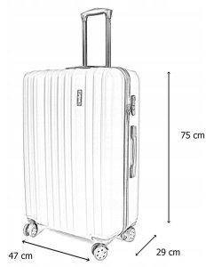 WALIZKA PODRÓŻNA NA KÓŁKACH BAGAŻ XXL 100L MAPI 8