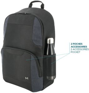 Mobilis The One Basic 43,2 cm (17") Plecak Czarny, Granatowy (marynarski) 3