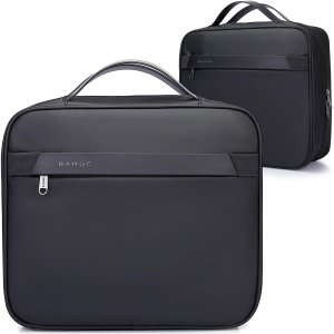 Torba wodoodporna Kosmetyczka Bange 30x26x10 cm rozkładana na kosmetyki akcesoria Podróżna damska męska Czarna 13