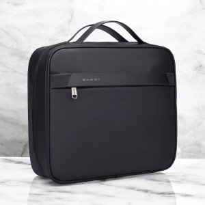 Torba wodoodporna Kosmetyczka Bange 30x26x10 cm rozkładana na kosmetyki akcesoria Podróżna damska męska Czarna 3