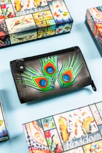 Rovicky Damski portfel na zatrzask wykonany ze skóry naturalnej 5