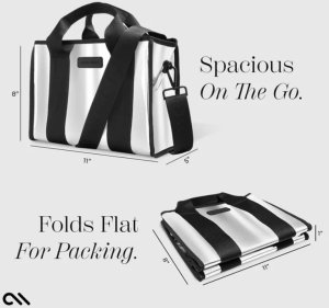 Case-Mate Mini Travel Tote Bag - Wodoodporna torba na ramię (Silver Chrome) 4