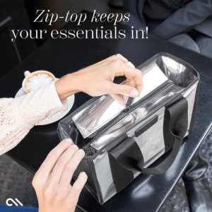 Case-Mate Mini Travel Tote Bag - Wodoodporna torba na ramię (Silver Chrome) 8