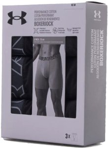 Bokserki męskie UNDER ARMOUR Czarne - 3 PAK Performance S 4