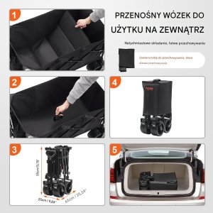 Składany Wózek Plażowy 220 L 5